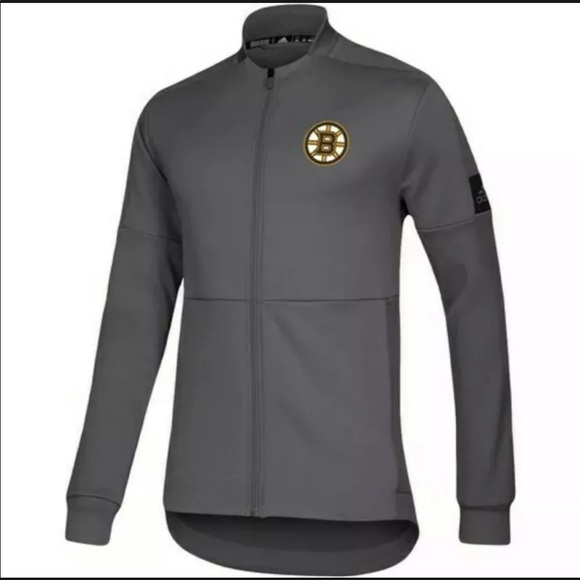 🆕 Adidas Game Mode Bomber Jacket Boston Bruins - Picture 2 of 6